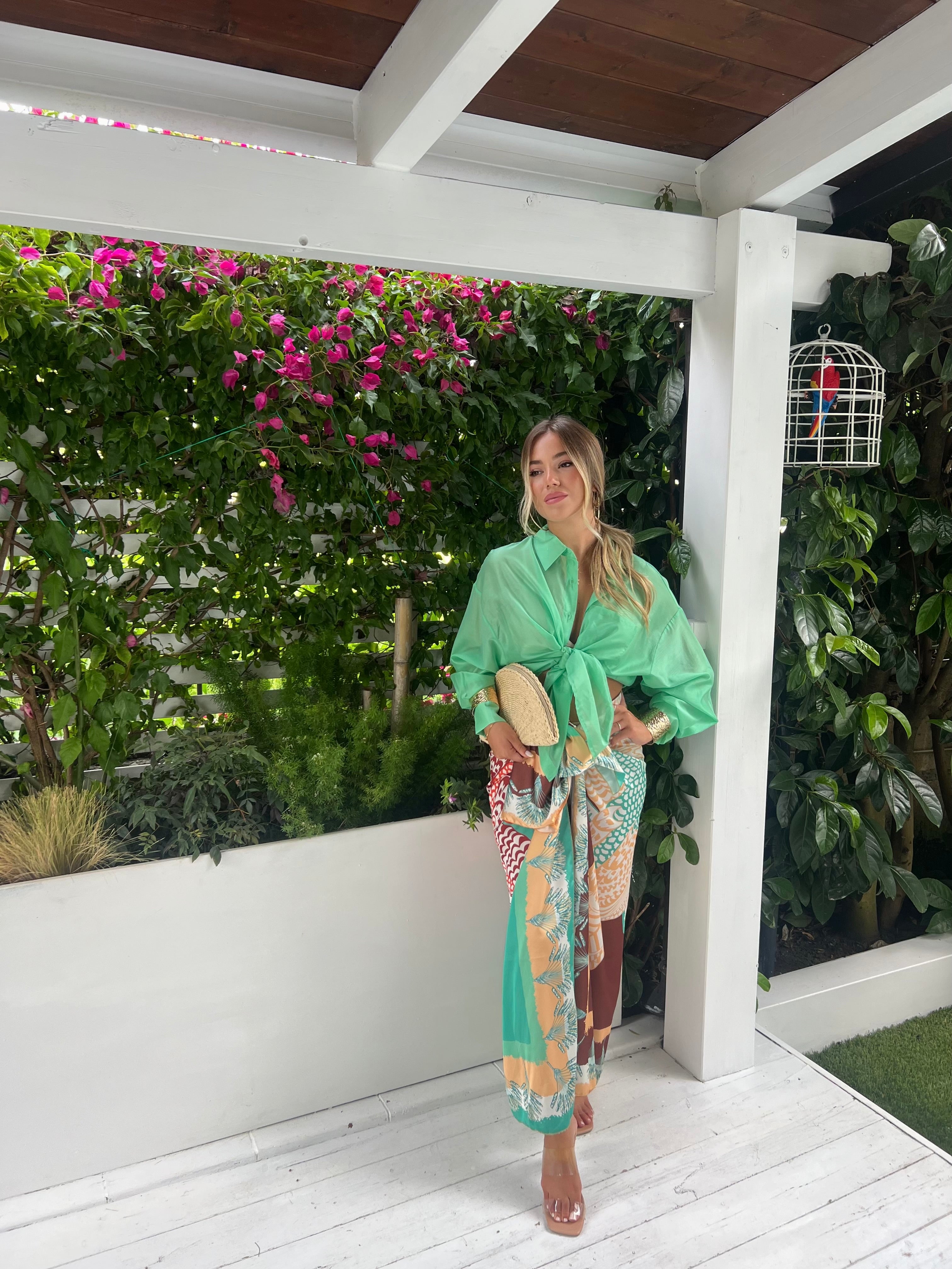 Pareo Botanica green