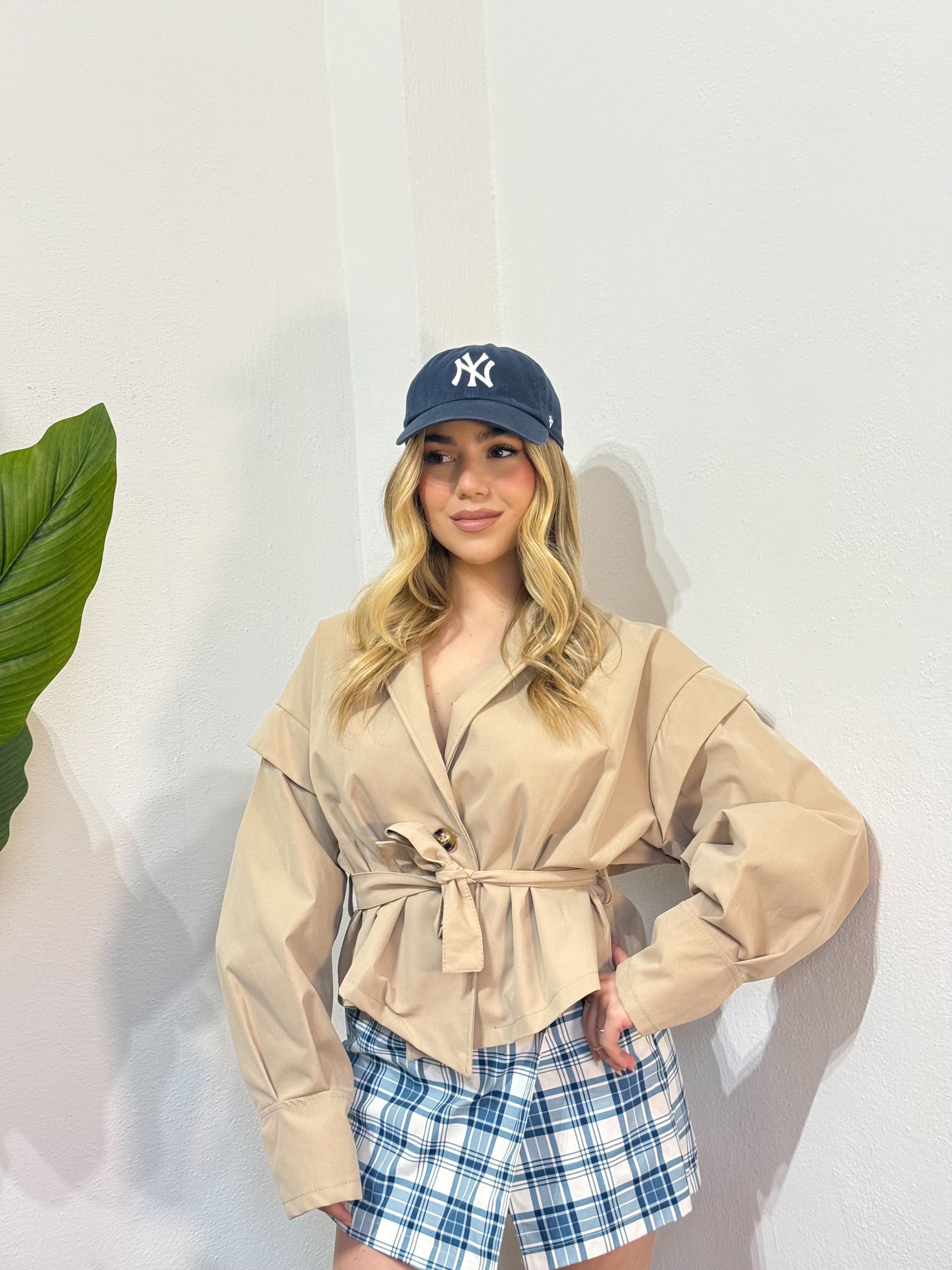 Trench Soft collo basso