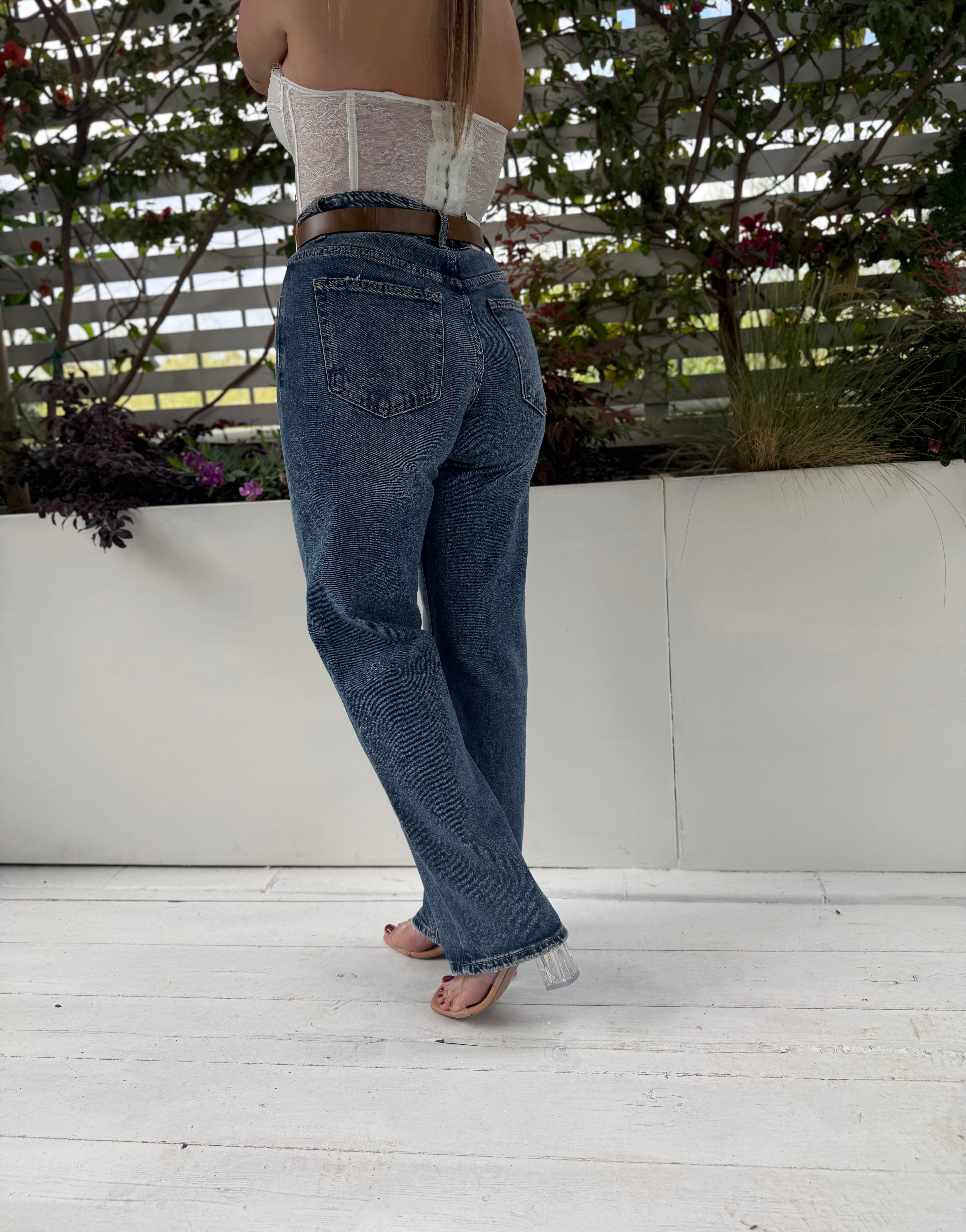 Jeans straight ankle