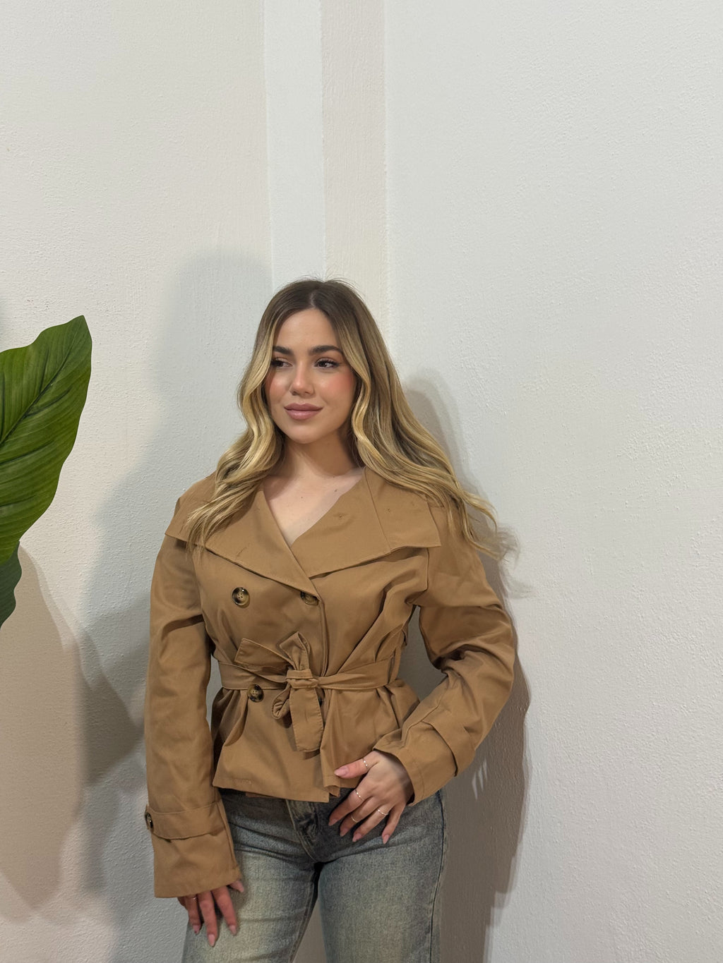 Trench Soft con collo