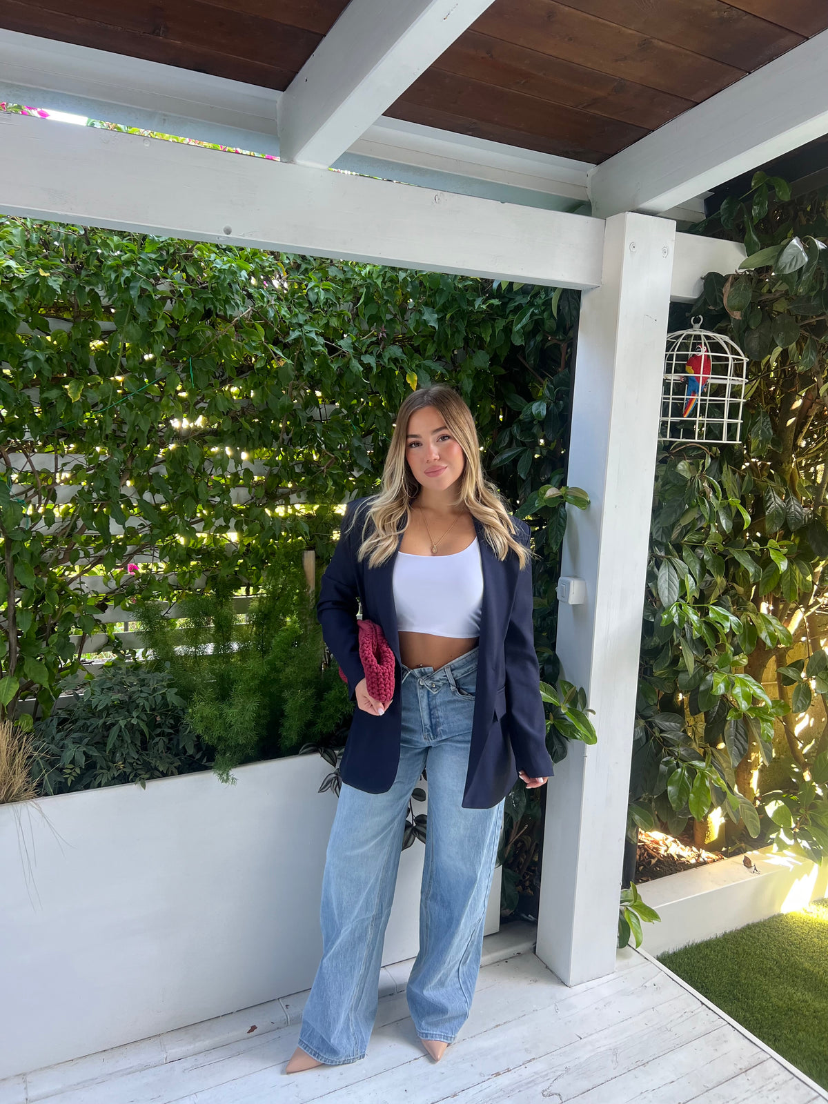 Jeans Cintura Piegata