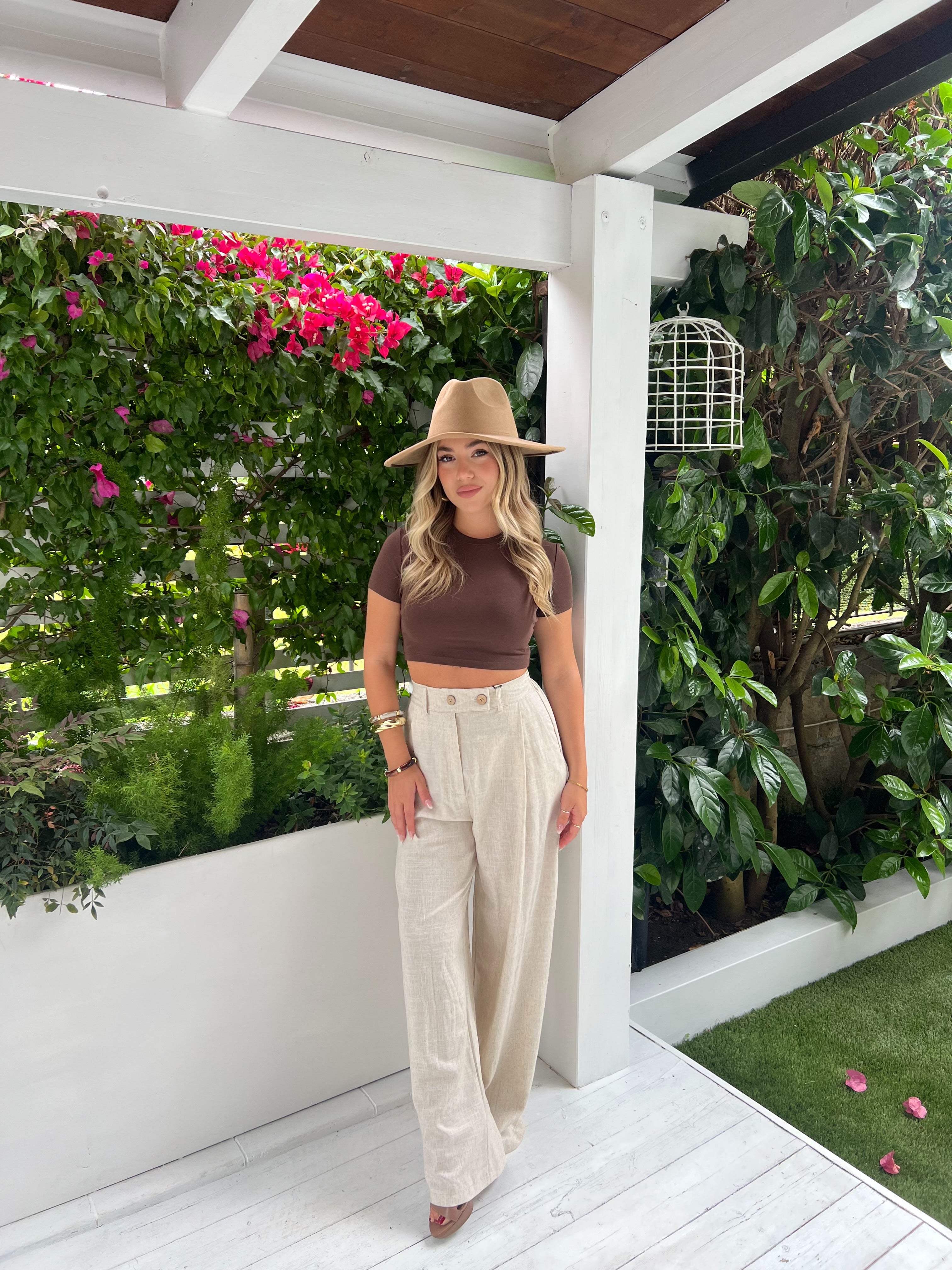 Pantalone in misto lino