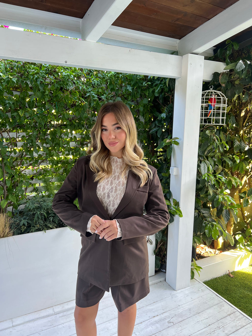 Tailleur Megan Brown