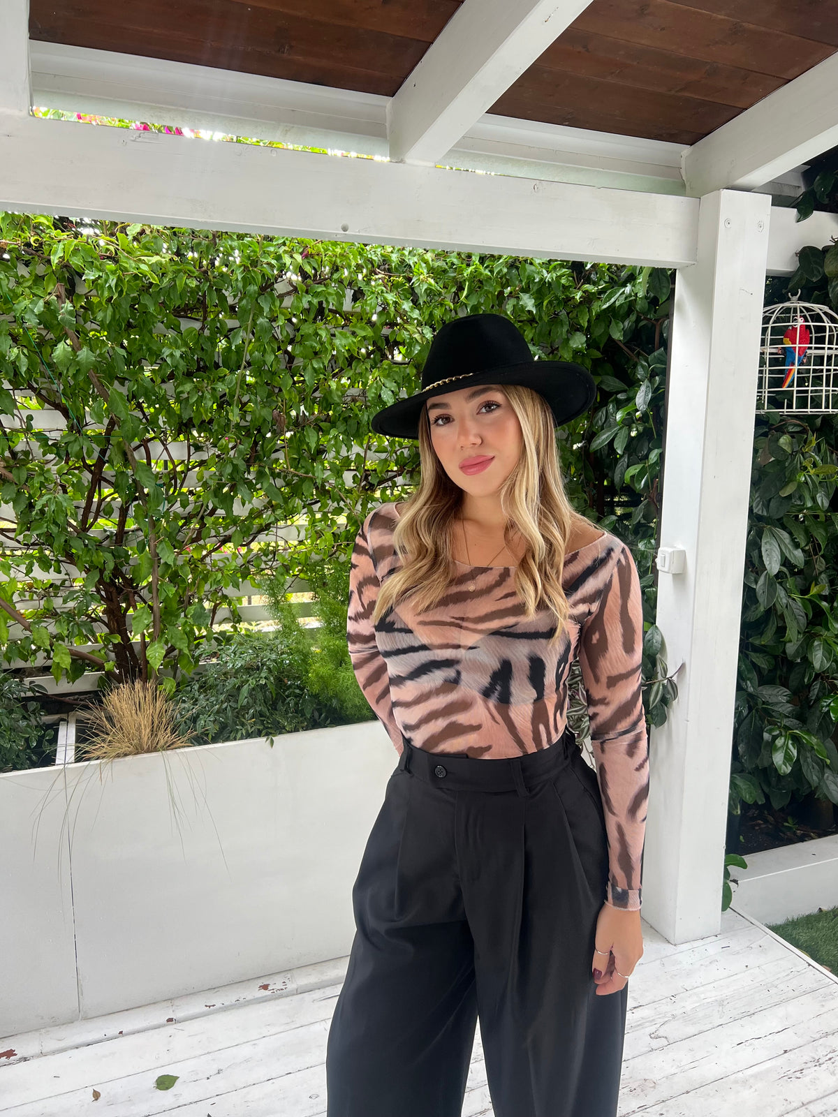 Maglia Velata Animalier