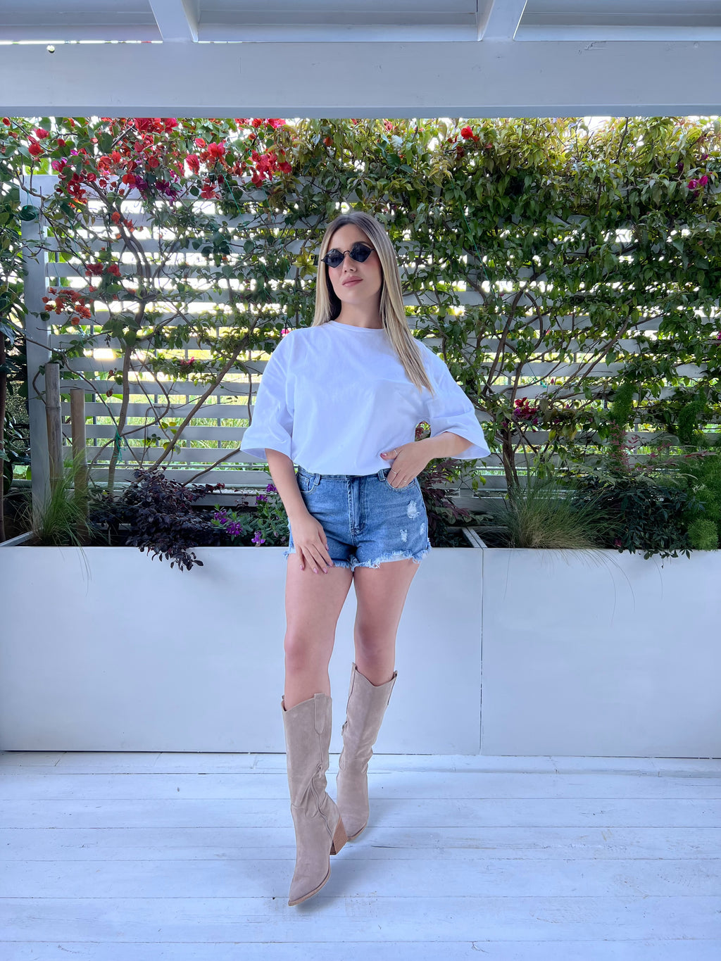 Shorts orlo sfrangiato