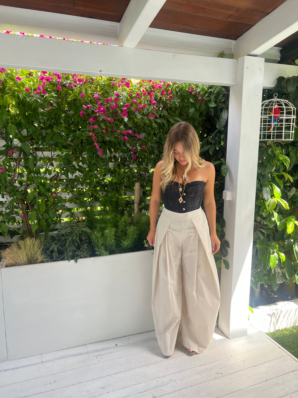 Pantalone Balloon panna