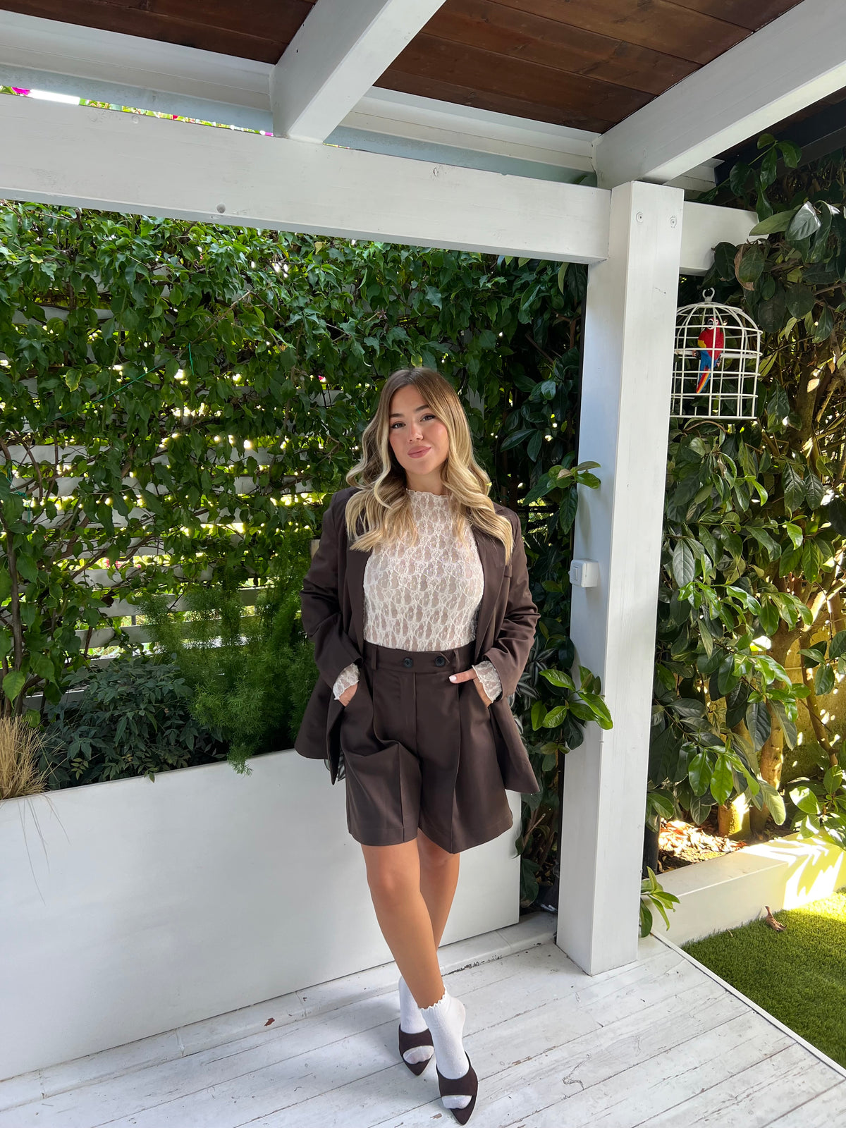 Tailleur Megan Brown