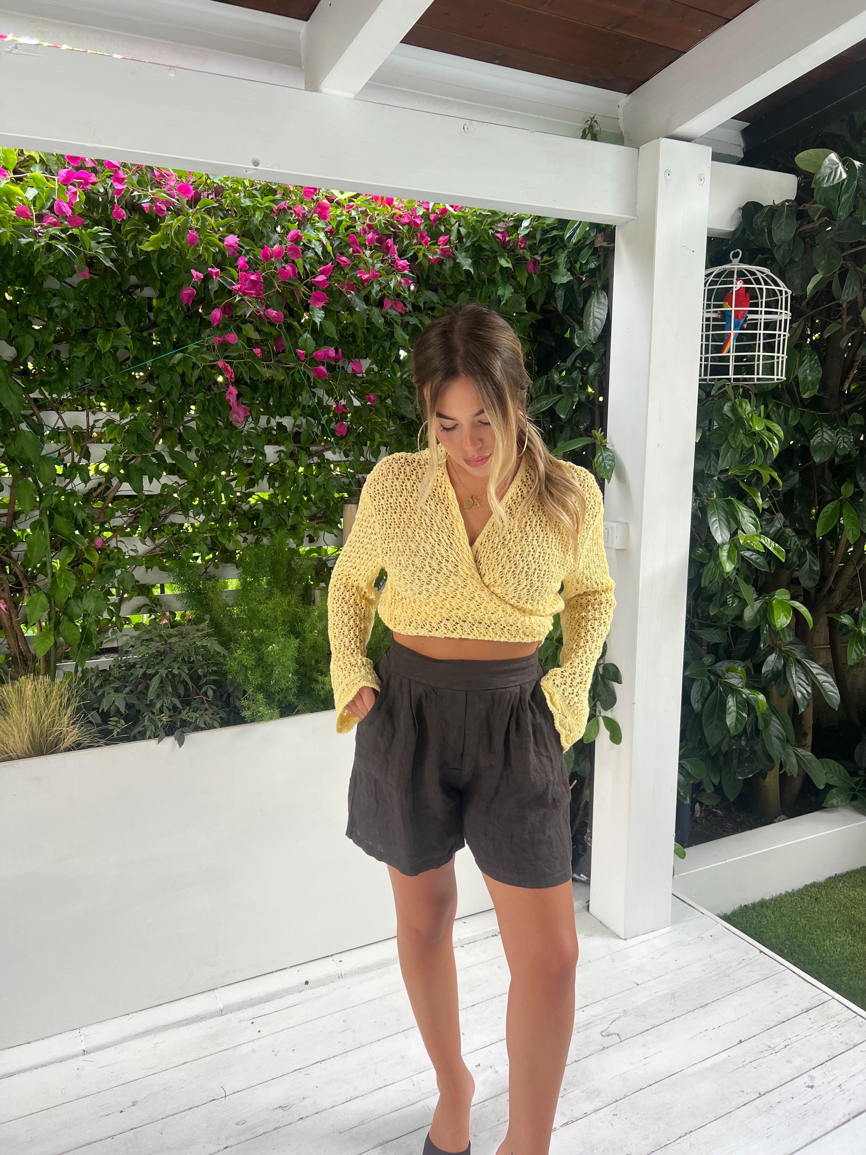 Shorts 100% lino