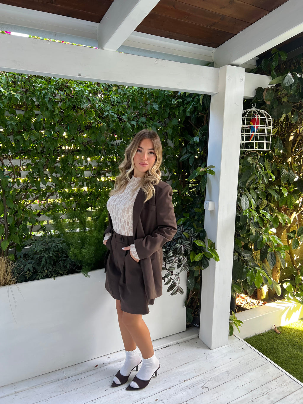Tailleur Megan Brown