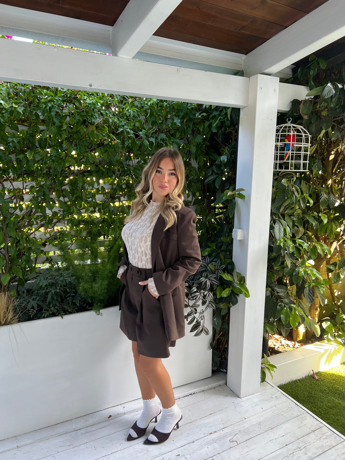 Tailleur Megan Brown