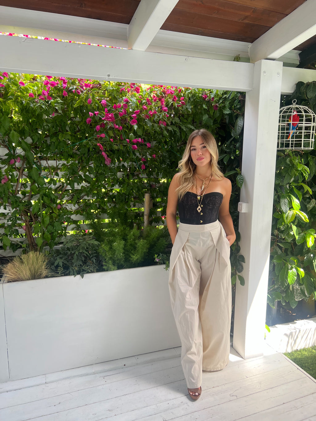 Pantalone Balloon panna