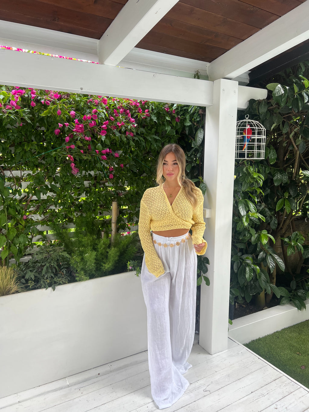 Pantalone 100% lino